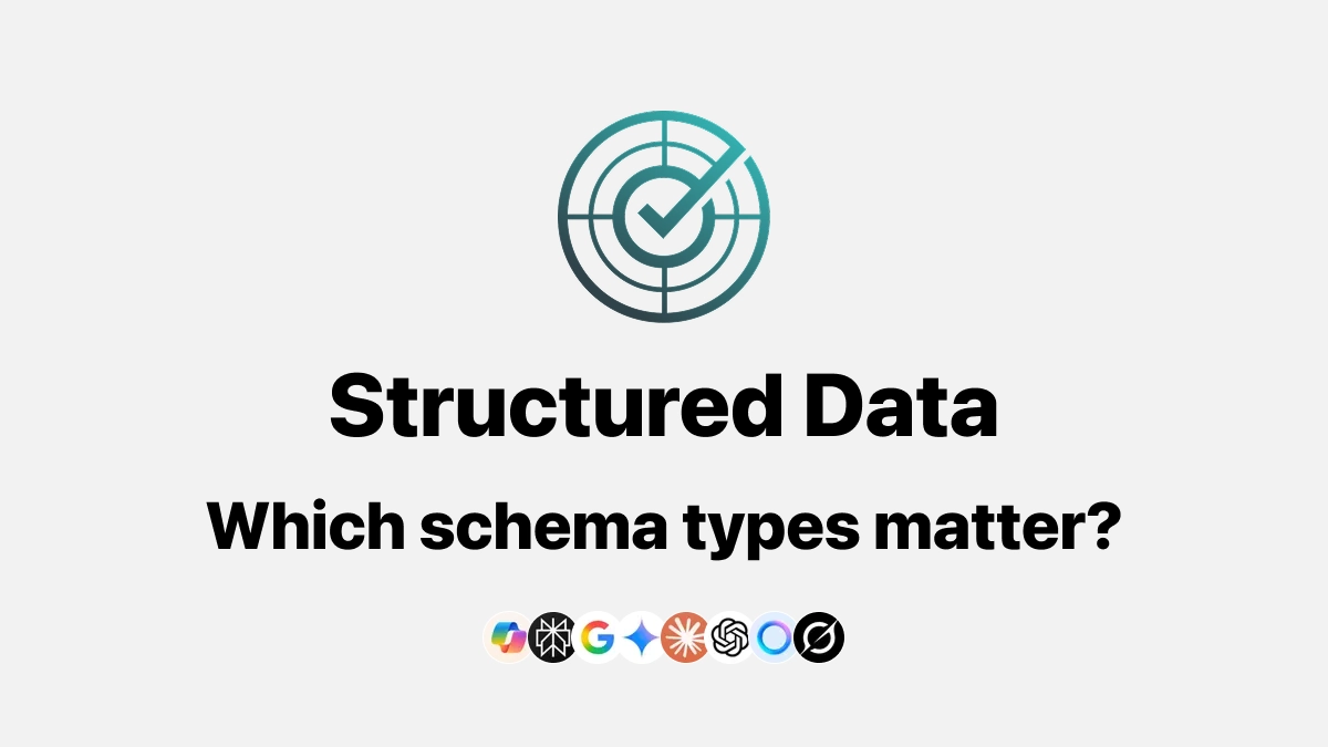 Structured Data for AI: Which Schema Types Matter
